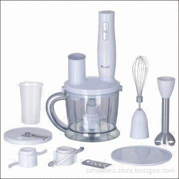 Silent Stick Blender with 400W Power DC Motor and Stainless Steel Blades